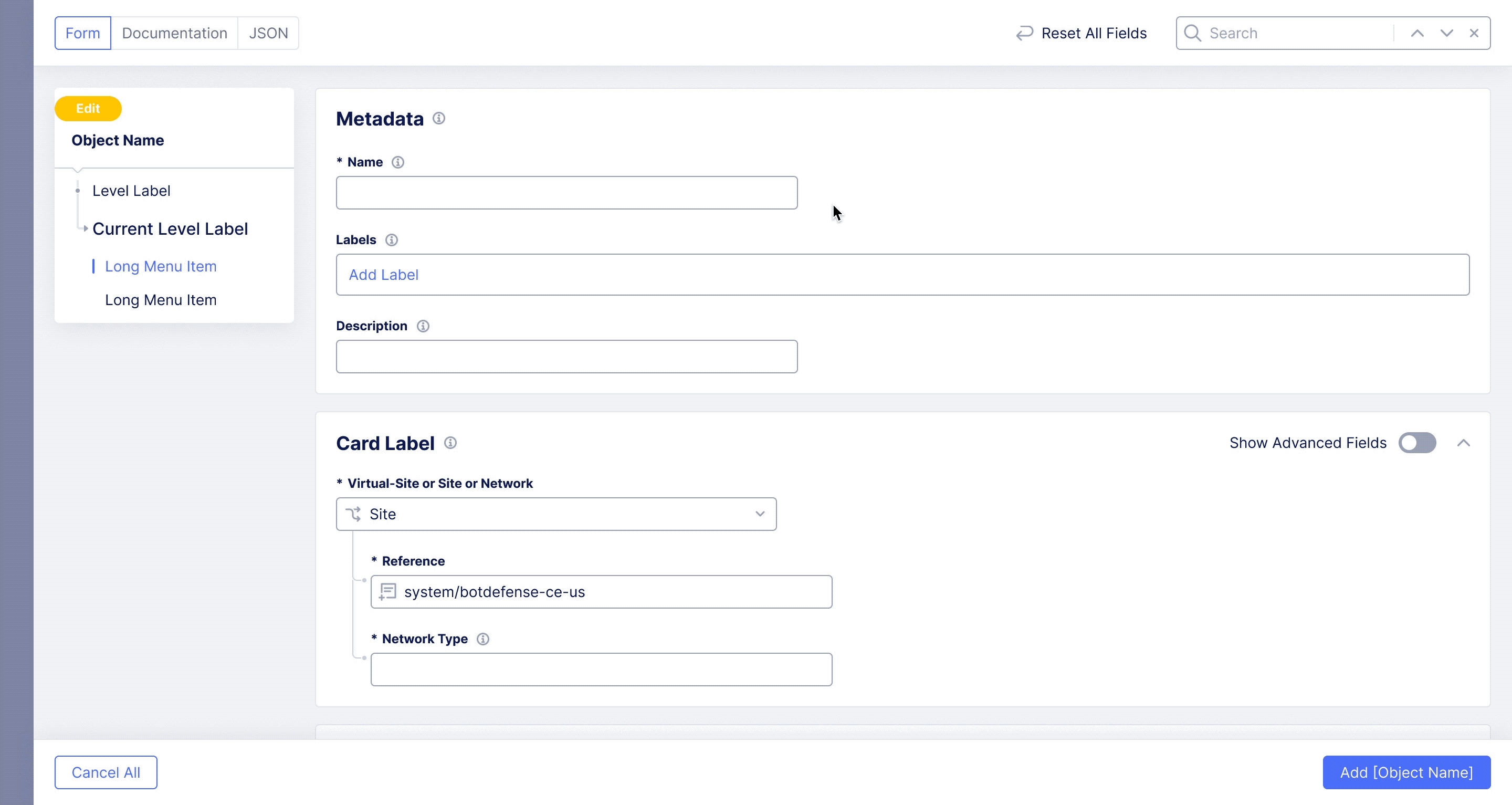 Create Object Name